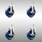 Service Caster 5 Inch 316SS Solid Polyurethane Swivel 3/8 Inch Threaded Stem Caster Set Brake SCC-SS316TS20S514-SPUS-TLB-381615-4 - alternate 1